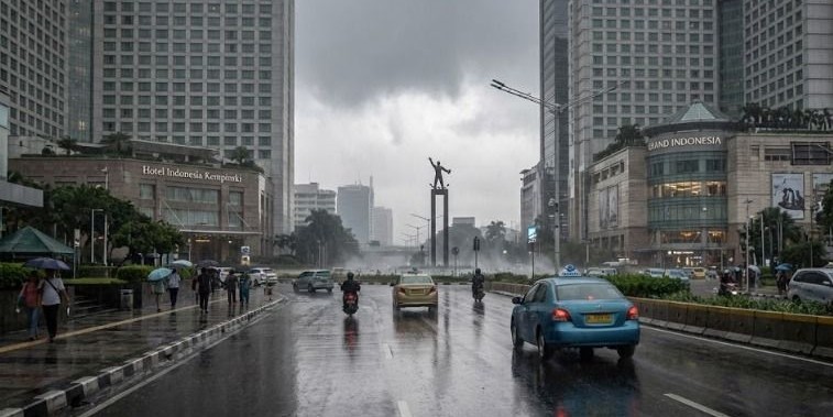 Update Cuaca Jakarta Hari Ini Didominasi Hujan Ringan Dan Sedang