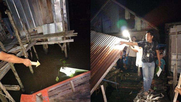 Dua Rumah Rakit Ambruk Dihantam Tongkang Batubara di Sungai Musi, Kerugian Capai Rp 400 Juta