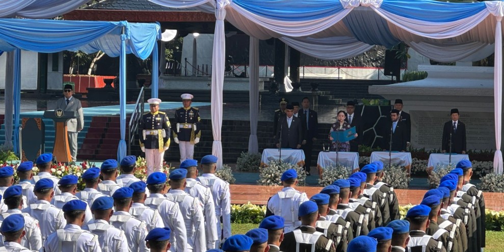Upacara Hari Kesaktian Pancasila Dipimpin Prabowo Subianto