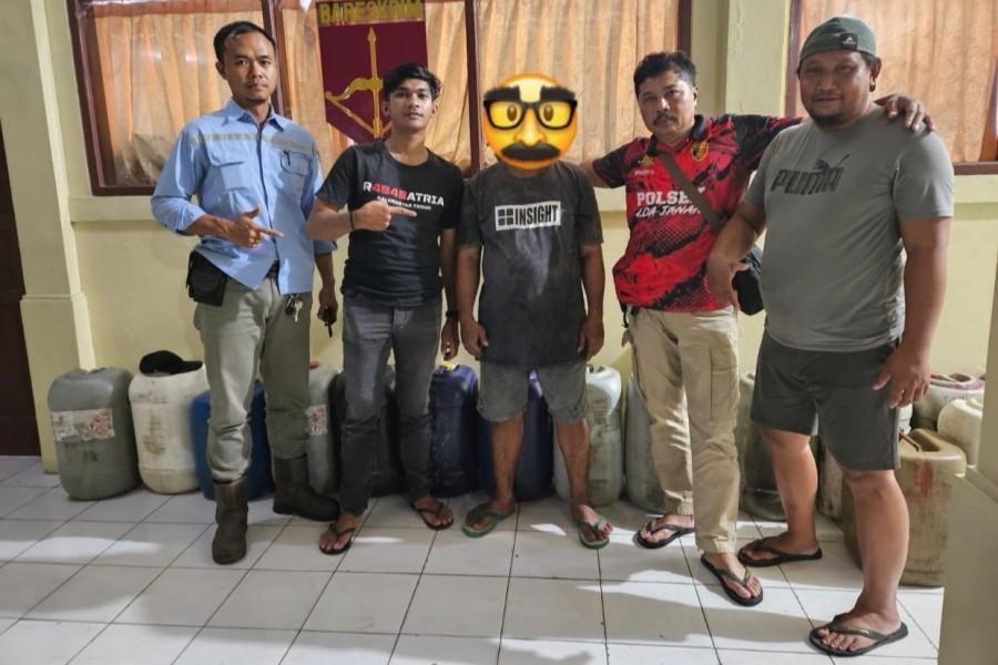 Polisi Loa Janan Berhasil Tangkap Pelaku Penimbunan BBM, Sita 450 Liter Pertalite Ilegal