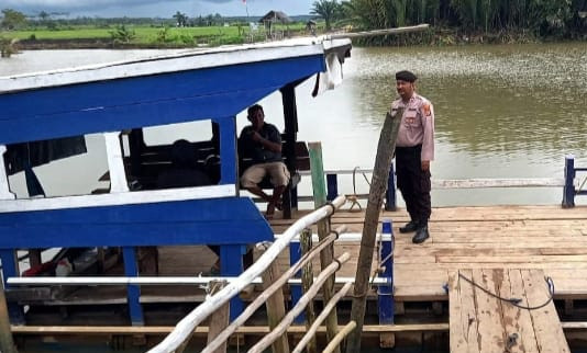 Polsek Rawa Pitu Tingkatkan Patroli di Dermaga Penyeberangan untuk Jaga Keamanan Wilayah