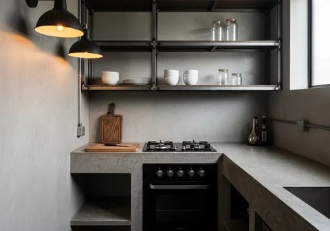 8 Inspirasi Desain Dapur Type 21 Mungil Modern Fungsional