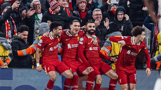 Liverpool Kunci Gelar Juara Liga Inggris 2024/2025 Usai Hantam Tottenham Hotspur 5-1 di Anfield