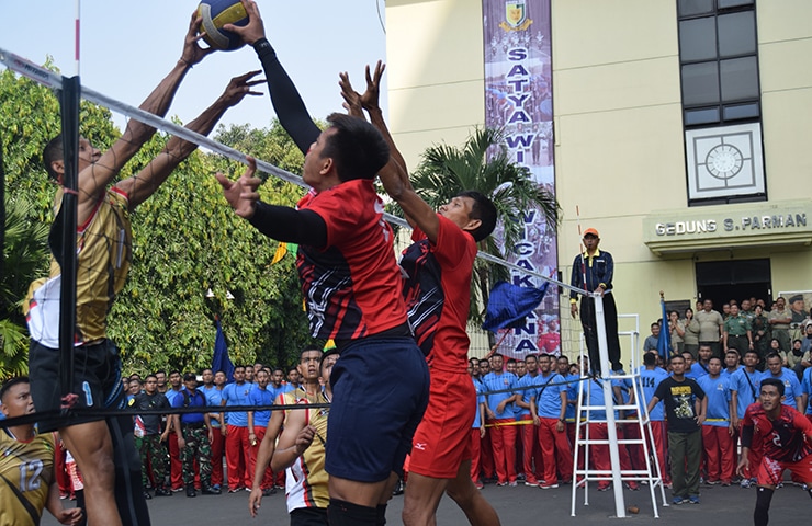 Kodam XVII Cenderawasih Gelar Pertandingan Bola Voli Antar Satuan dalam Rangka HUT ke 62