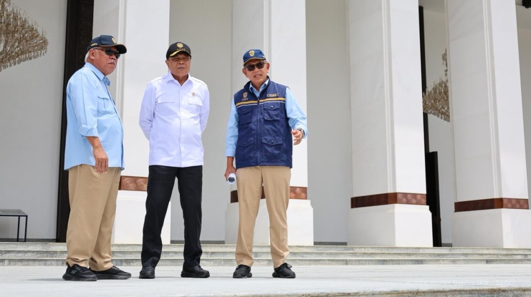 Menko Polkam Tinjau Progres IKN, Bangunan Pemerintahan Sudah Layak Huni