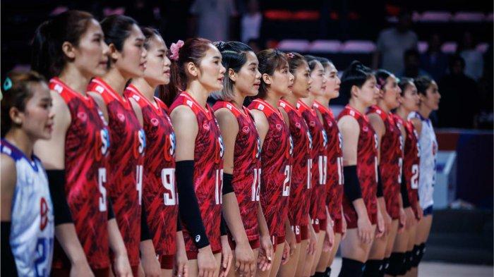 Target Tinggi Timnas Voli Putri Thailand di VNL 2025 Pekan Ketiga Hindari Degradasi