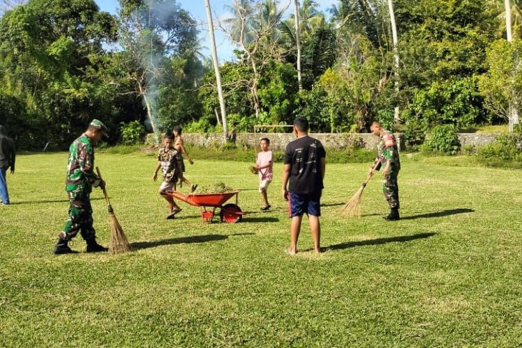 Gotong Royong Warga Lolowau Hadirkan Lapangan Olahraga Orada