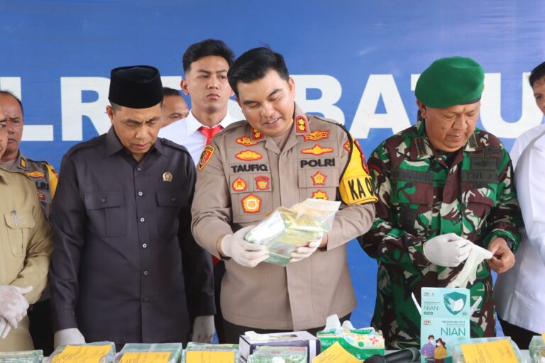Polres Batu Bara Gulung Kurir Sabu, Sita 10 Kilogram Barang Bukti di Medang Deras