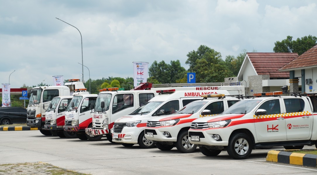 Posko Mudik BUMN Dukungan Hutama Karya di Tol Terpeka Ramai Pengunjung