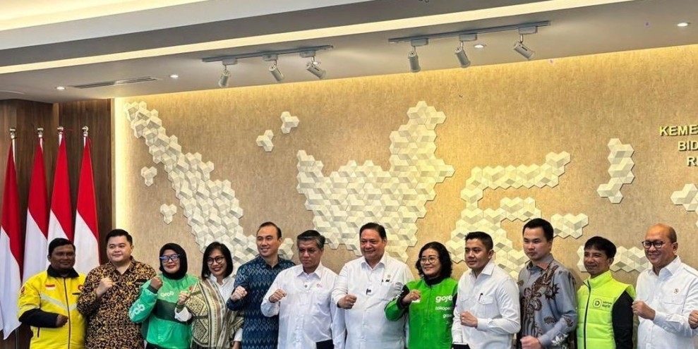 Airlangga Umumkan BHR 2026, Driver Grab-Gojek Dapat Rata-Rata Segini
