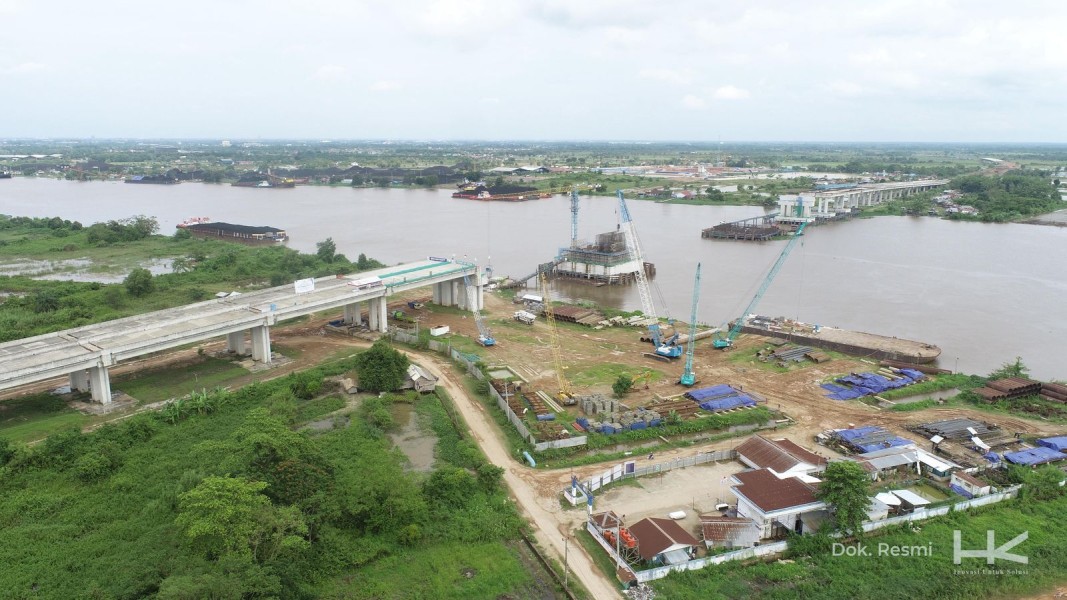 Hutama Karya Percepat Pembangunan Tol Palembang-Betung, Siap Dukung Kelancaran Arus Mudik 2025