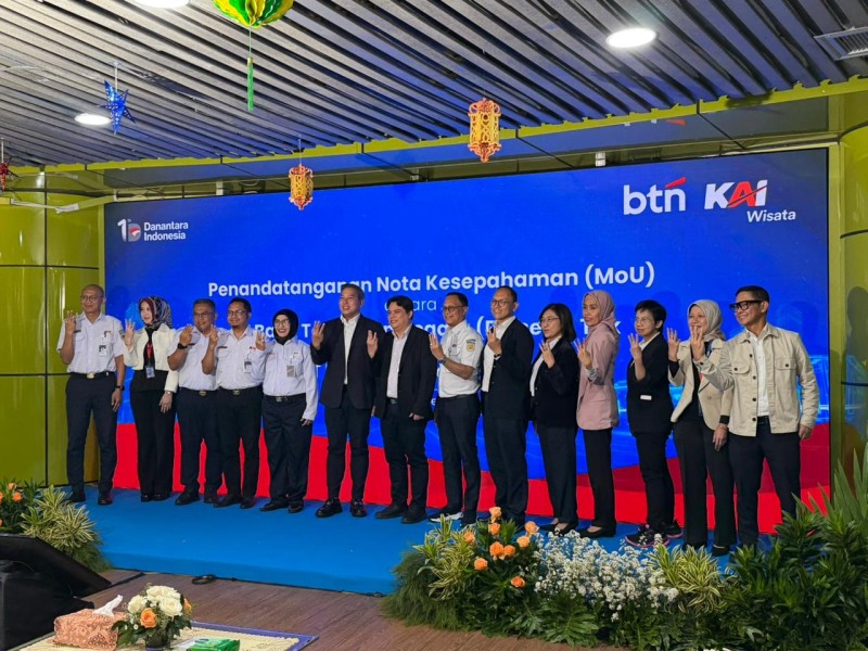KAI Wisata Perkuat Sinergi Kolaborasi Layanan Pariwisata dan Digital dengan Bank Tabungan Negara
