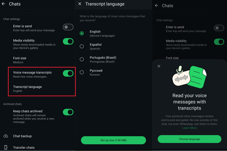 WhatsApp Hadirkan Fitur Transkripsi untuk Voice Note