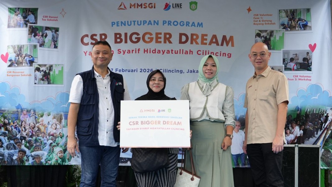 Program CSR Bigger Dream MMSGI dan LINE Perkuat Kapasitas Murid Sekolah