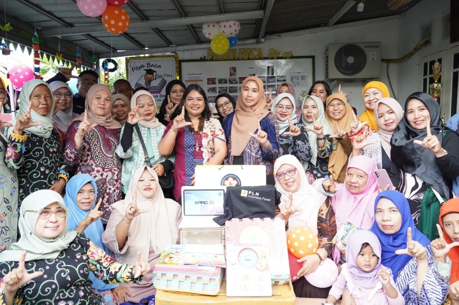 Srikandi & PIKK PLN Indonesia Power Unit Bisnis Pemeliharaan Ajak Anak Kota Bambu Selatan Cintai Membaca