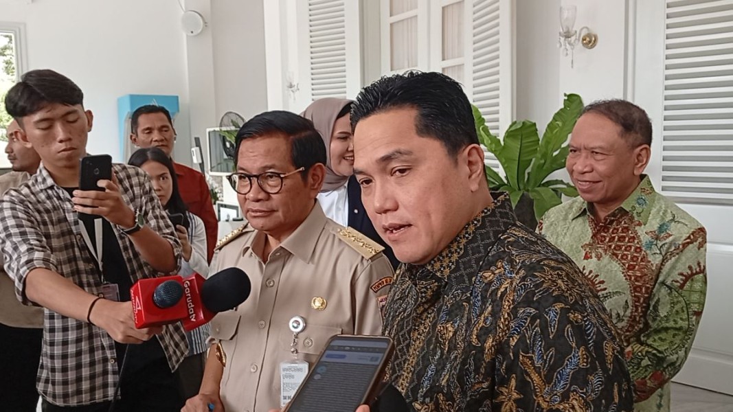 Erick Thohir Diskusikan Penggunaan JIS untuk Timnas dengan Pramono Anung