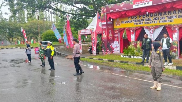 Layanan Prima Pospam Nataru Polres Kuansing Untuk Pemudik Aman