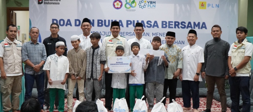 Percikan Harapan Baru Terlihat Saat PLN UIP2B Jamali Menggelar Program Amal Bersama Anak Yatim Dalam Suasana Ramadhan