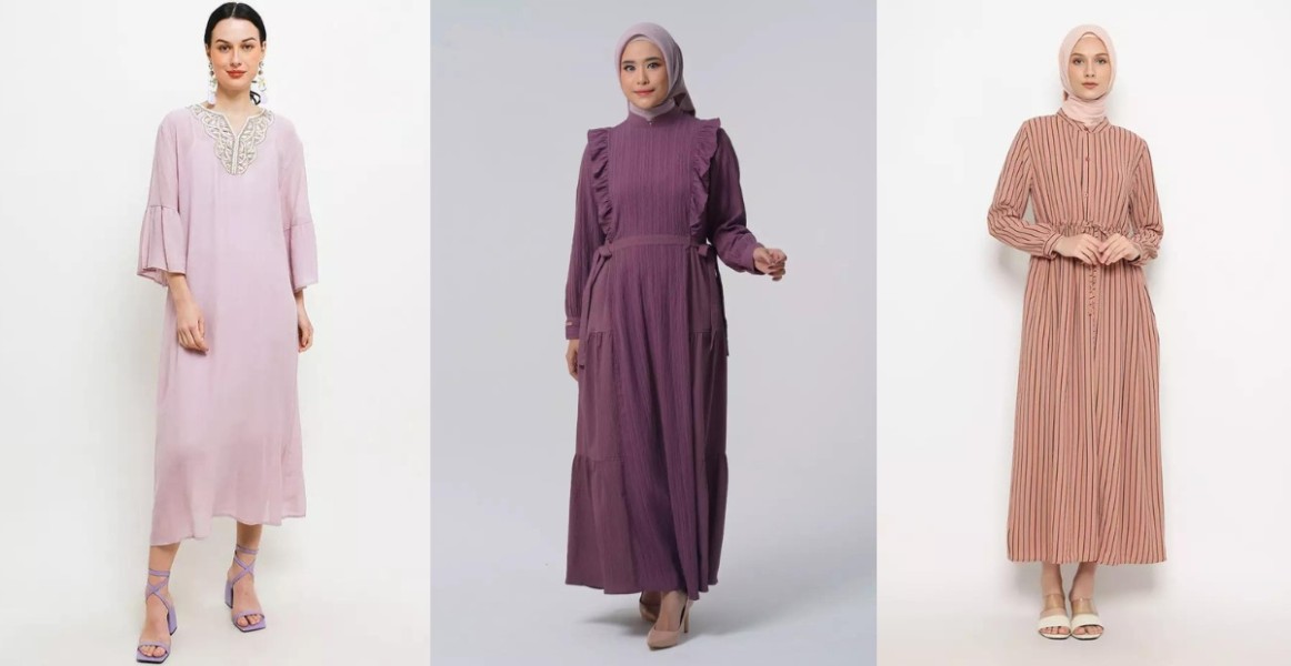 8 Model Fashion Gamis untuk Tampilan Ramping dan Pede