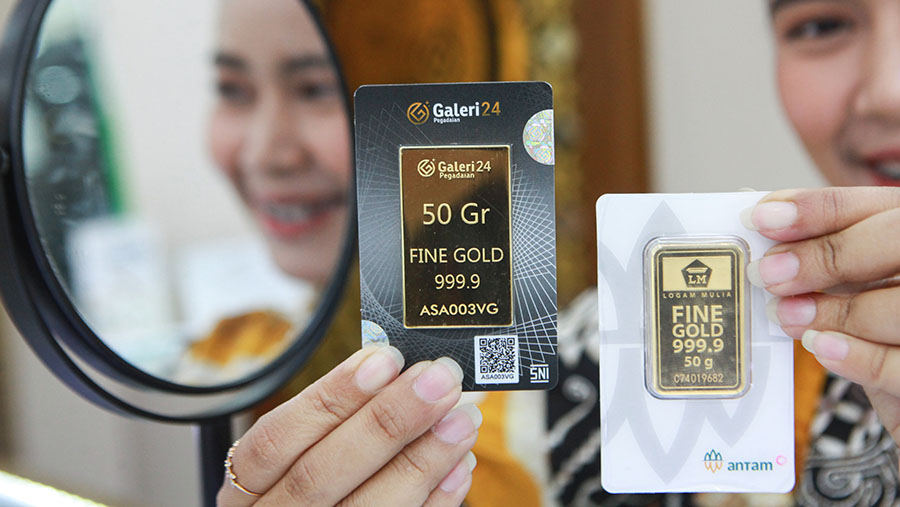Harga Emas UBS Antam Galeri24 Di Pegadaian Turun Drastis Jumat Pagi Ini