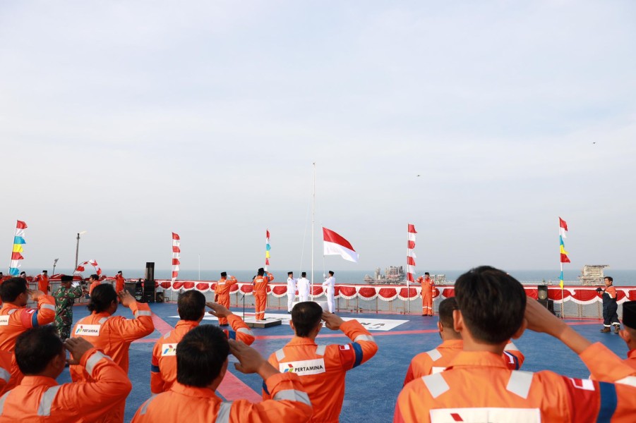 Perayaan Hari Kemerdekaan Republik Indonesia dan Pelepasan FSO Arco Ardjuna Oleh PHE ONWJ di Laut Jawa