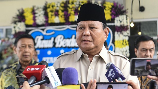 Prabowo Sampaikan Belasungkawa Korban Gedung Ponpes Sidoarjo