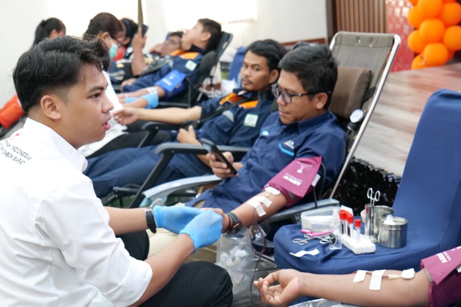Melalui Donor Darah PLN IP UBP Jeranjang Pererat Solidaritas Pegawai Dalam Peringatan Bulan K3 Nasional 2026