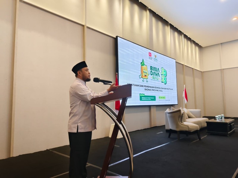 Pelatihan Bidari Baznas Riau Dorong Kemandirian Mustahik Zakat