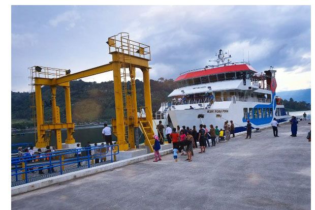 Penyeberangan Kapal Ferry Tigaras Simanindo Kembali Beroperasi Normal Setelah Cuaca Ekstrem Melanda Danau Toba