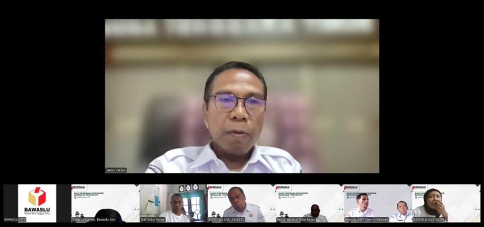 Bawaslu Nusa Tenggara Timur Melakukan Sinkronisasi Kebijakan Pengelolaan Sumber Daya Manusia