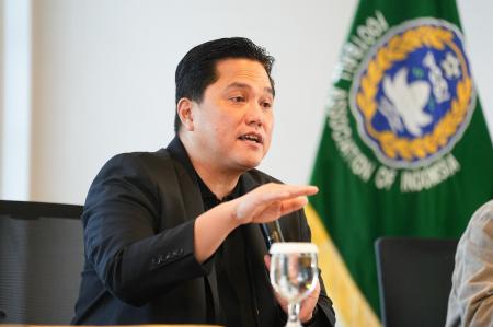 Erick Thohir Temui Ofisial Timnas Indonesia, Tegaskan Target Lolos ke Piala Dunia 2026
