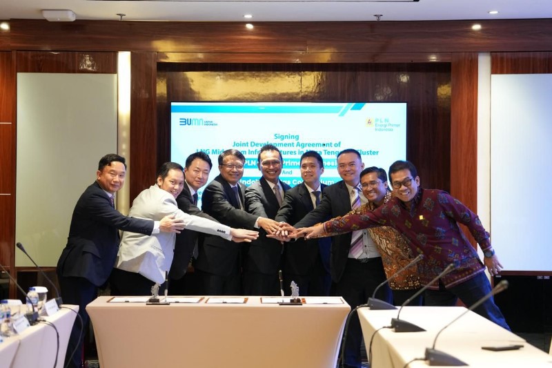 PLN EPI dan Papua Bersama Konsorsium Resmi Teken JDA untuk Gasifikasi di Papua Utara