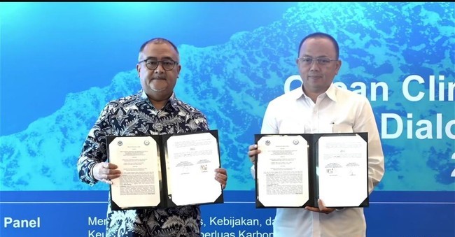 KLH dan KKP Bersinergi Maksimalkan Potensi Nilai Ekonomi Karbon Laut