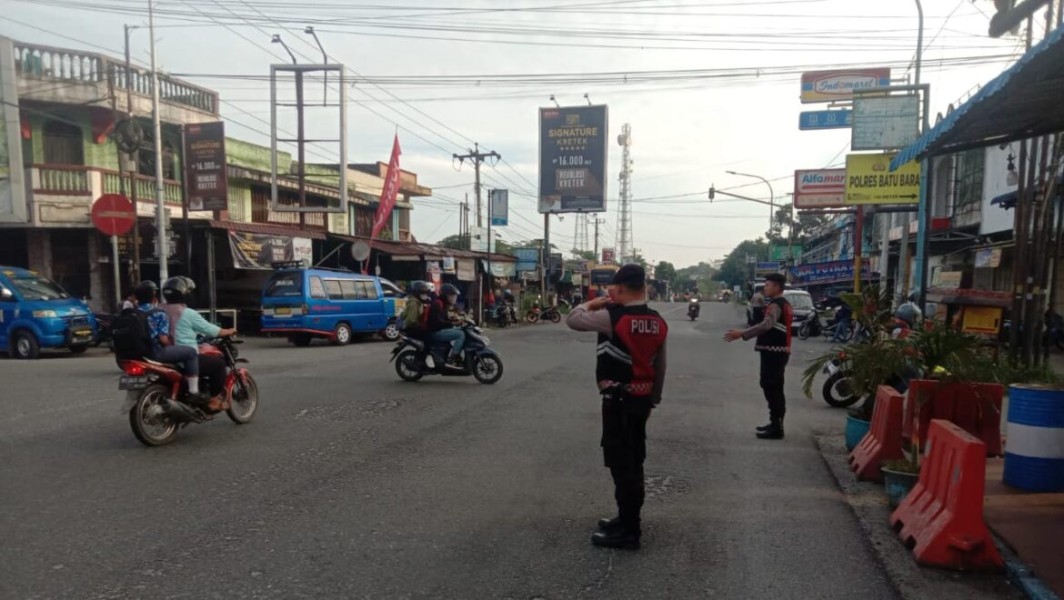 Polres Batu Bara Gelar Strong Point Pagi, Wujud Nyata Ciptakan Rasa Aman dan Nyaman di Masyarakat