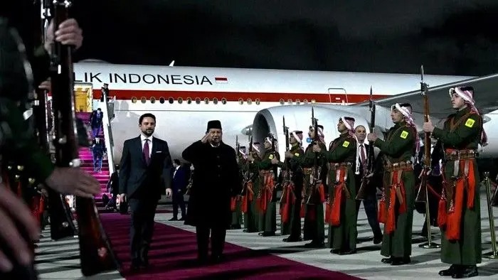 Presiden Terpilih Prabowo Subianto Kembali Melakukan Kunjungan Diplomatik Ke Negara Yordania