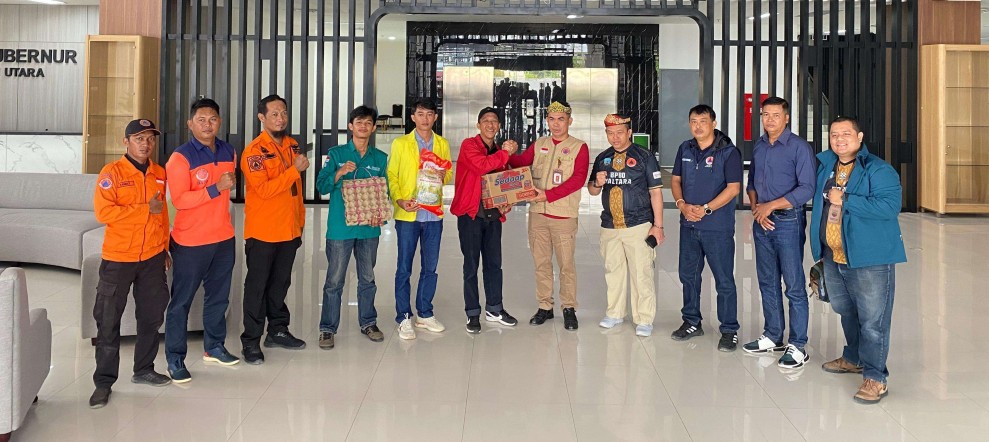 BPBD Kaltara Terima Bantuan Sembako dari LMND, Optimalkan Penanganan Korban Banjir