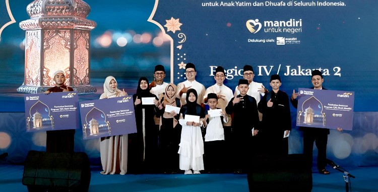 Bank Mandiri Bagikan Ribuan Santunan Ramadan dan Buka Mudik Gratis 80 Kota