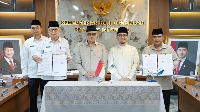 Pemerintah Resmi Tandatangani Kontrak Penerbangan Haji Bersama Garuda-Saudia