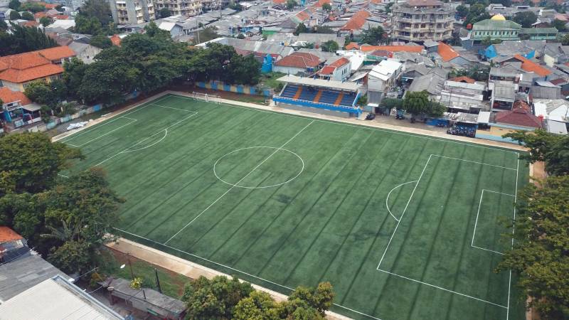 Pemkot Tangerang Pasang Rumput Sintetis di Dua Stadion Mini, Dorong Sport City dan Lahirkan Atlet Berbakat