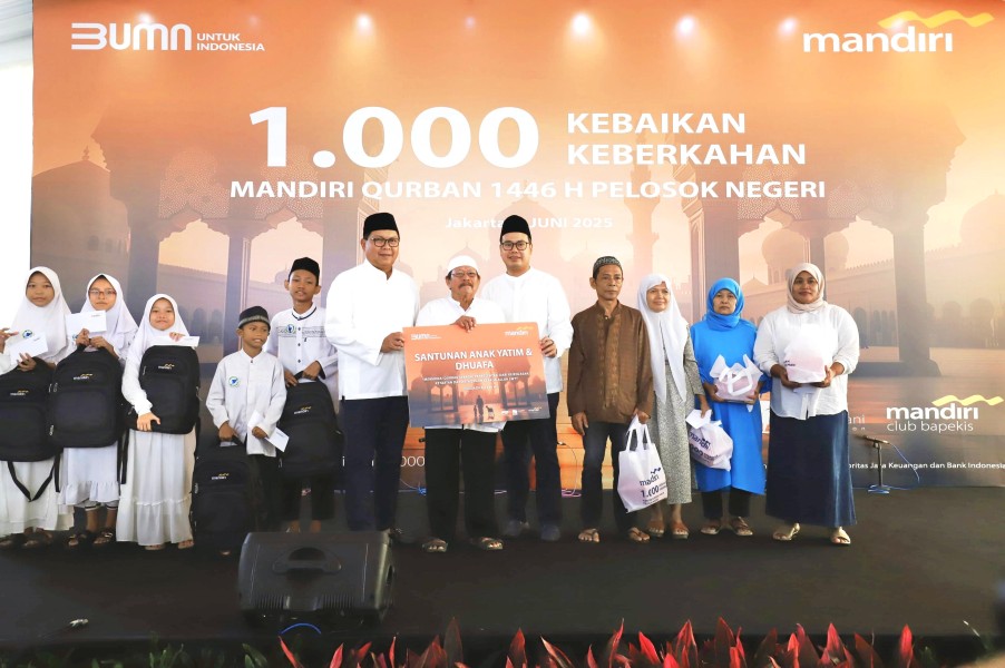 Ribuan Hewan Kurban Disalurkan Oleh Bank Mandiri Pada Hari Raya Idul Adha Sebagai Bagian Dari Program Tanggung Jawab Sosial Perusahaan