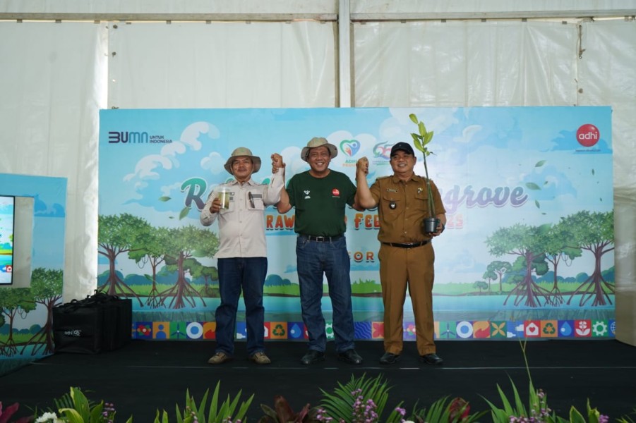 ADHI Karya Targetkan Rehabilitasi 525 Hektare Mangrove sebagai Upaya Konkret Pengurangan Jejak Karbon dan Dukungan terhadap Net Zero Emission