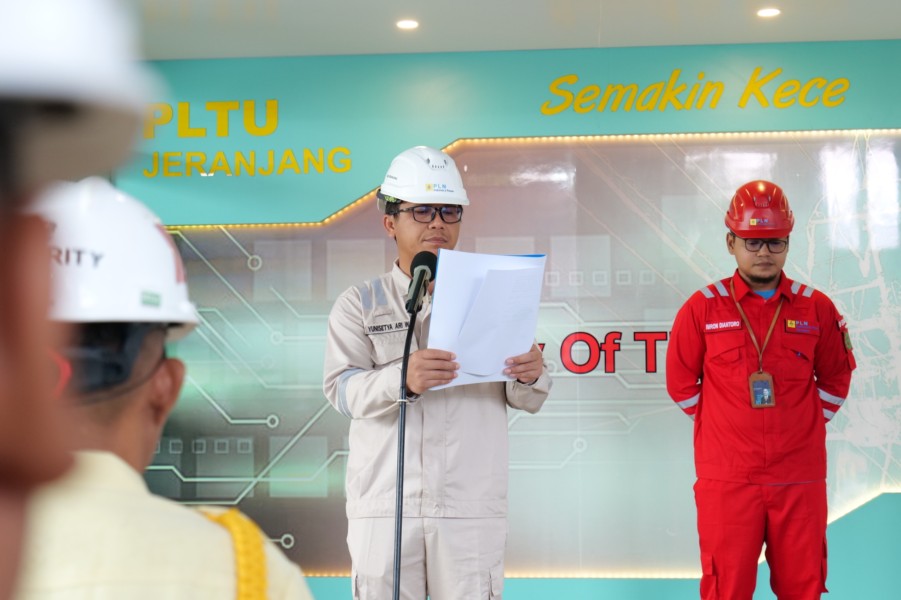 PLN IP UBP Jeranjang menyelenggarakan apel bersama pembuka K3 Nasional 2026 guna mendukung operasional yang aman dan andal
