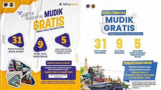 Pendaftaran Mudik Gratis Kemenhub 2026 Dibuka Online Mulai 1 Maret
