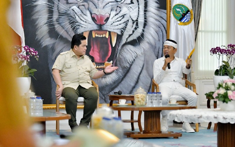 Erick Thohir dan KDM Bersinergi Maksimalkan Aset BUMN Rakyat Erick Thohir dan KDM Bersinergi Maksimalkan Aset BUMN Rakyat