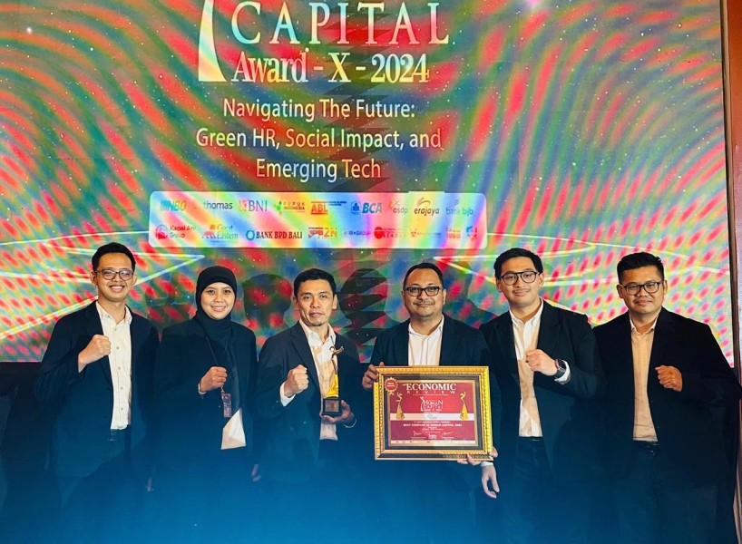 ASDP Menerima Penghargaan Emas sebagai Perusahaan Unggul dalam Pengelolaan Human Capital 2024 di IHCA X