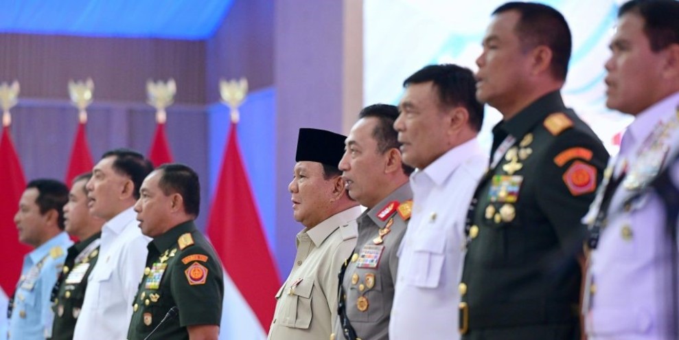 Menhan Sjafrie Hadiri Rapim TNI-Polri 2026, Presiden Tekankan Soliditas Nasional