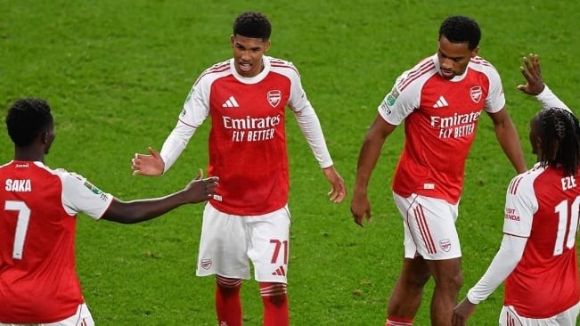 Arsenal, Man City, dan Chelsea Lolos ke Perempat Final Piala Liga Inggris