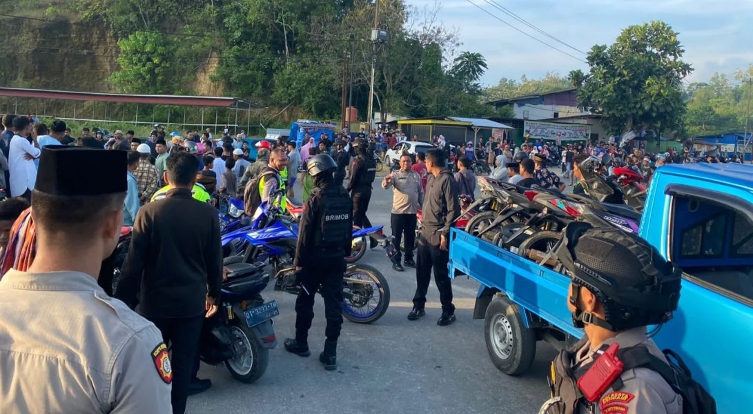 Sat Lantas Polresta Kendari Amankan Motor Knalpot Brong Hari 11 Ramadan