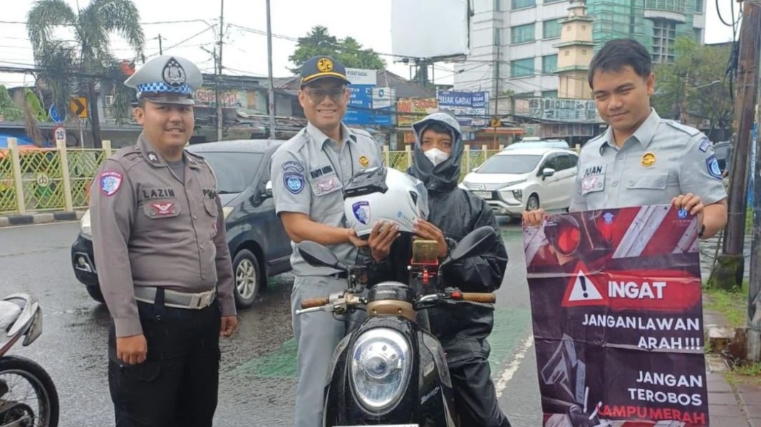 Jasa Raharja dan Satlantas Gelar Kampanye Keselamatan Jalan Strategis di Jakarta Pusat