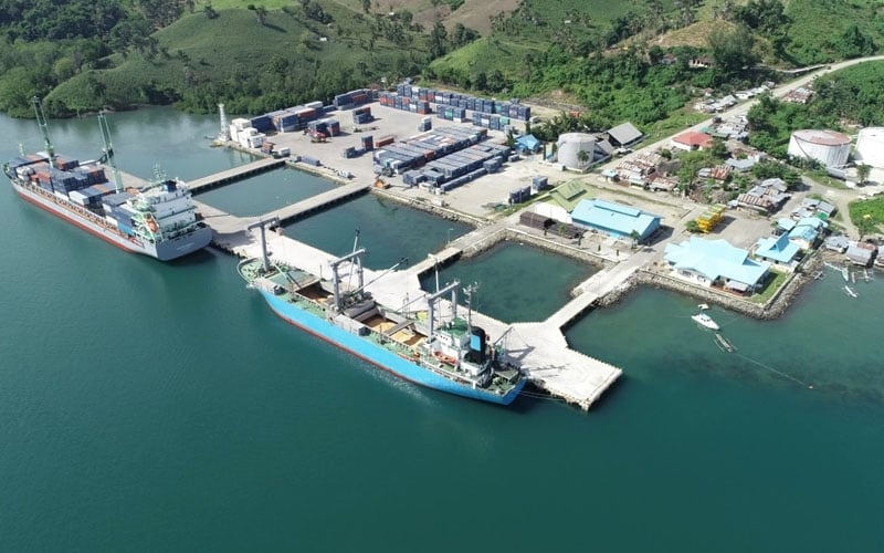 Hutama Karya Percepat Pembangunan Pelabuhan Anggrek, Progres Konstruksi Capai 65 Persen